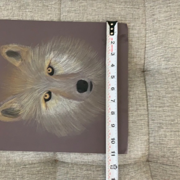 Beautiful Bright Drawing of a Wolf Signed - Picture 5 of 7